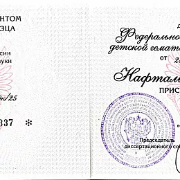 Нафталиева Диана Игоревна